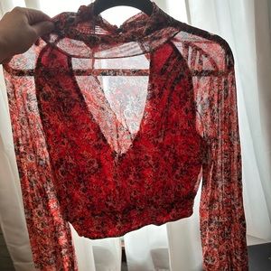 Free people long sleeve blouse